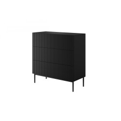 Komoda z szufladami Nicole 100 cm - czarny mat