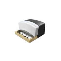 Pufa tapicerowana Flabio - zielony sztruks premium