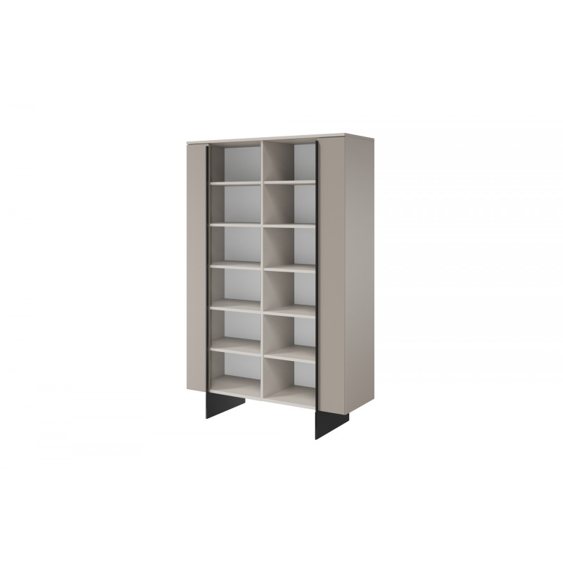Witryna Larena z metalowymi nogami 120 cm - kaszmir