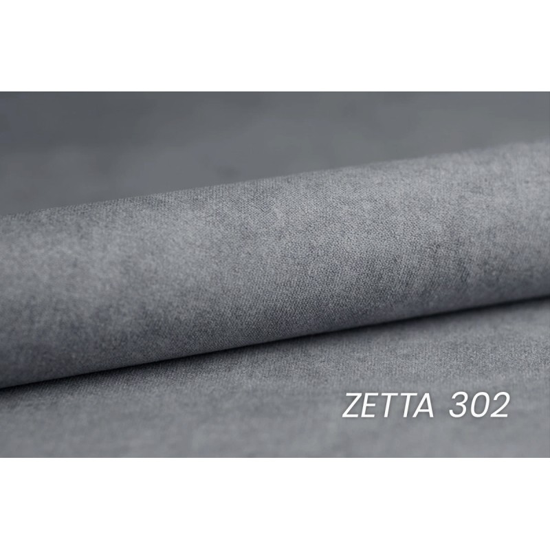 Sofa z funkcją spania Annabelle II z regulowanymi podłokietnikami - szary welwet łatwoczyszczący Zetta 302 / nogi chromowane