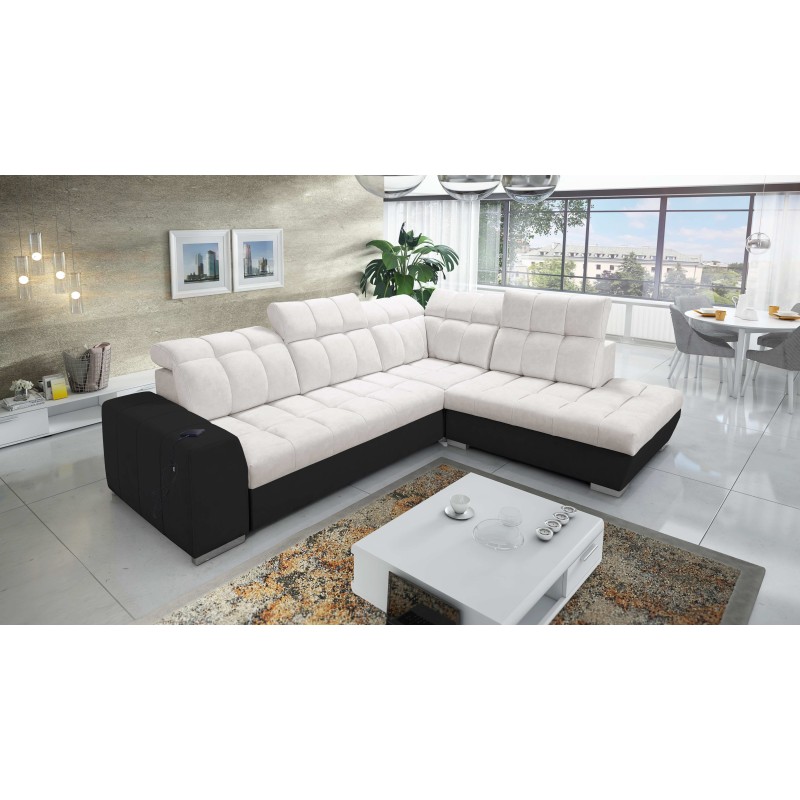 Prisma VII corner sofa with a sleeping function and USB port - designed for your comfort! Prisma VII corner sofa with a sleeping function and USB port - designed for your comfort!