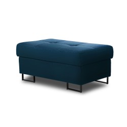 Pufa Annabelle tapicerowana z pojemnikiem - czarne nogi