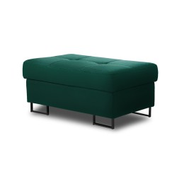 Pufa Annabelle tapicerowana z pojemnikiem - czarne nogi