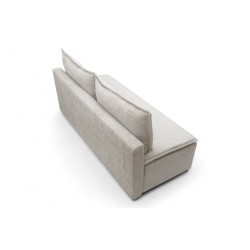 Kanapa rozkładana Firioza z pojemnikiem - beżowy szenil Cremona 02