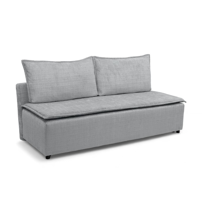 Kanapa rozkładana Firioza z pojemnikiem - jasny szary szenil Cremona 81