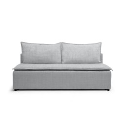 Kanapa rozkładana Firioza z pojemnikiem - jasny szary szenil Cremona 81