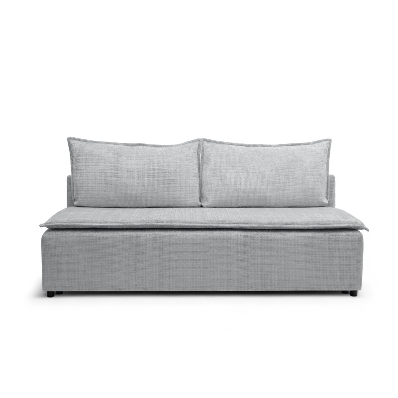 Kanapa rozkładana Firioza z pojemnikiem - jasny szary szenil Cremona 81