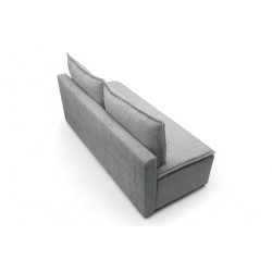 Kanapa rozkładana Firioza z pojemnikiem - jasny szary szenil Cremona 81