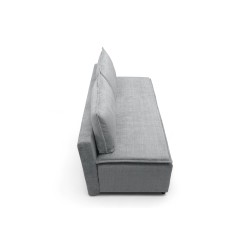 Kanapa rozkładana Firioza z pojemnikiem - jasny szary szenil Cremona 81