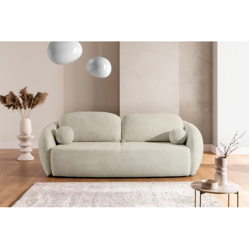 Kanapa Latina z funkcją spania - beżowy szenil Miu 2040 Kanapa Latina z funkcją spania - beżowy szenil Miu 2040