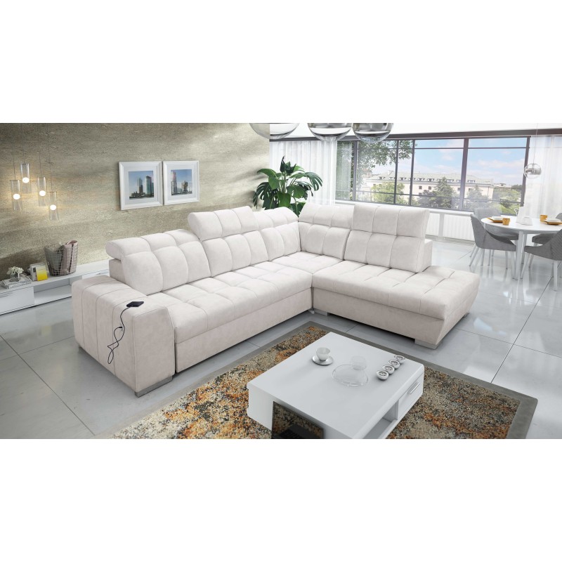 Prisma VII corner sofa with a sleeping function and USB port - designed for your comfort! Prisma VII corner sofa with a sleeping function and USB port - designed for your comfort!