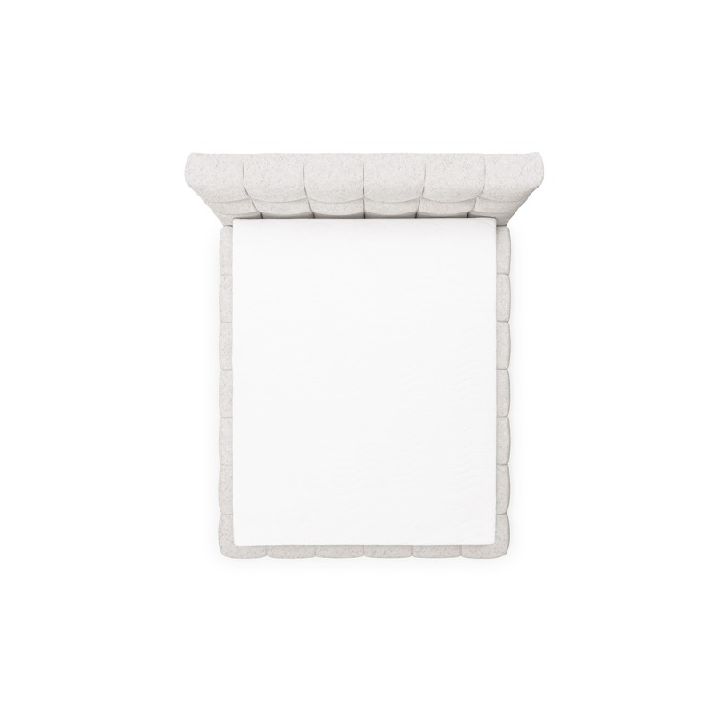 Łóżko sypialniane Magnelio 160x200 - beżowa boucle Raven 22 Łóżko sypialniane Magnelio 160x200 - beżowa boucle Raven 22