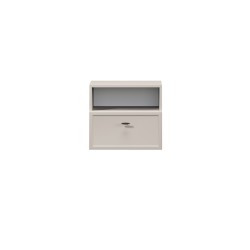 Szafka nocna wisząca Lorini z szufladą 45 cm - kaszmir / czarny uchwyt T-bar Szafka nocna wisząca Lorini z szufladą 45 cm - kaszmir / czarny uchwyt T-bar