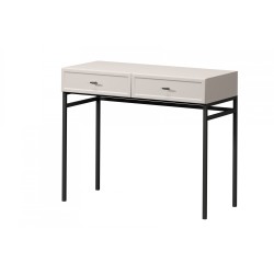 Konsola toaletka Lorini 100 cm - kaszmir, czarne uchwyty