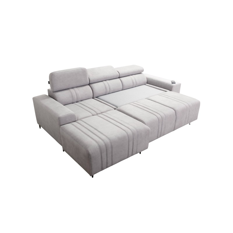 Elegant Verona I Corner Sofa with Sleeping Function - Velvet, Vena 13 | Your Perfect Furniture Elegant Verona I Corner Sofa with Sleeping Function - Velvet, Vena 13 | Your Perfect Furniture
