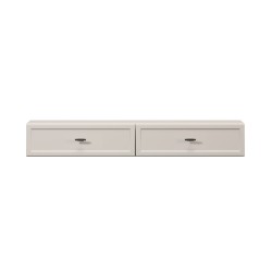 Konsola / toaletka wisząca Lorini 100 cm z szufladami - kaszmir / czarne uchwyty T-bar Konsola / toaletka wisząca Lorini 100 cm z szufladami - kaszmir / czarne uchwyty T-bar