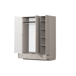 Szafa Lorini 150 cm - kaszmir, złote uchwyty Szafa Lorini 150 cm - kaszmir, złote uchwyty