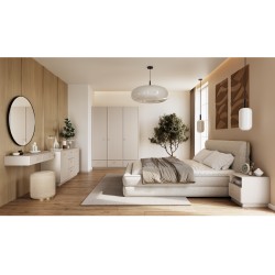 Szafa Lorini 150 cm - kaszmir, złote uchwyty Szafa Lorini 150 cm - kaszmir, złote uchwyty