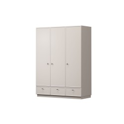 Szafa Lorini 150 cm - kaszmir, czarne uchwyty T-bar