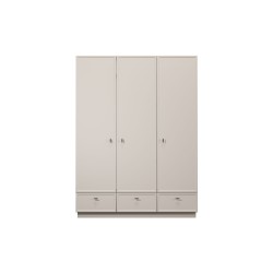 Szafa Lorini 150 cm - kaszmir, czarne uchwyty T-bar Szafa Lorini 150 cm - kaszmir, czarne uchwyty T-bar
