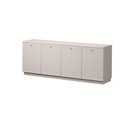 Komoda czterodrzwiowa Lorini 200 cm - kaszmir / złote