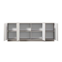 Komoda czterodrzwiowa Lorini 200 cm - kaszmir / złote uchwyty Komoda czterodrzwiowa Lorini 200 cm - kaszmir / złote uchwyty