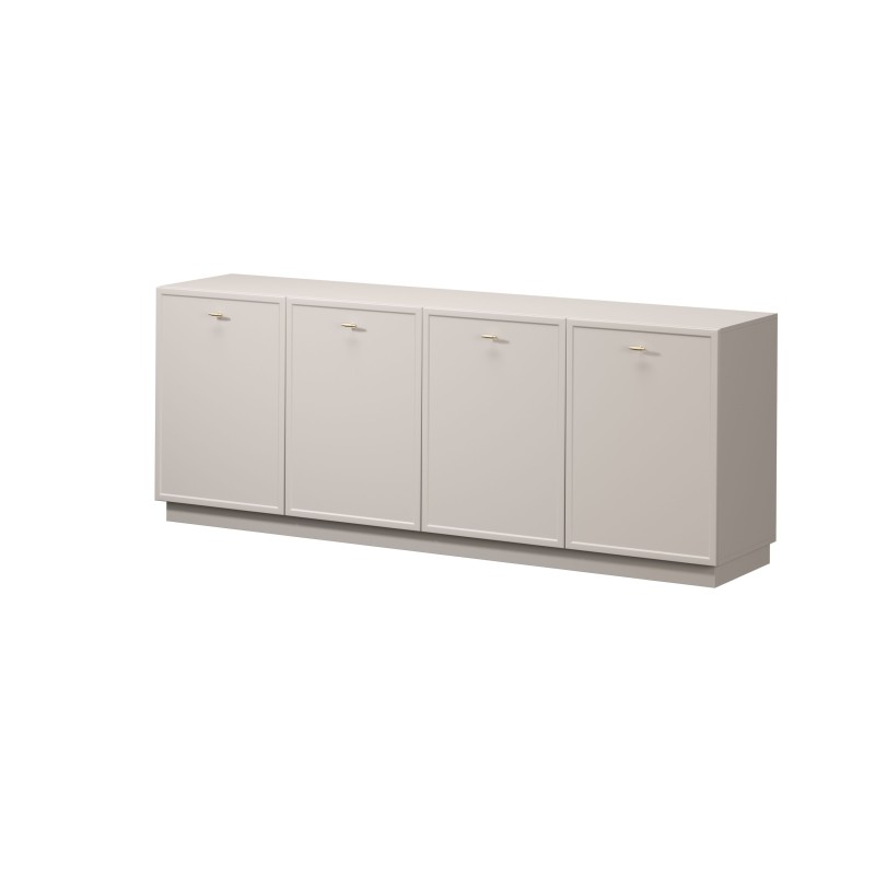 Komoda czterodrzwiowa Lorini 200 cm - kaszmir / złote uchwyty T-bar Komoda czterodrzwiowa Lorini 200 cm - kaszmir / złote uchwyty T-bar