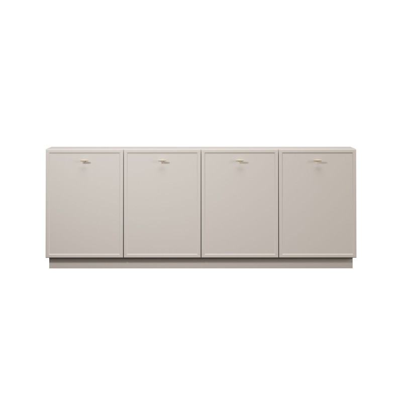 Komoda czterodrzwiowa Lorini 200 cm - kaszmir / złote uchwyty T-bar Komoda czterodrzwiowa Lorini 200 cm - kaszmir / złote uchwyty T-bar