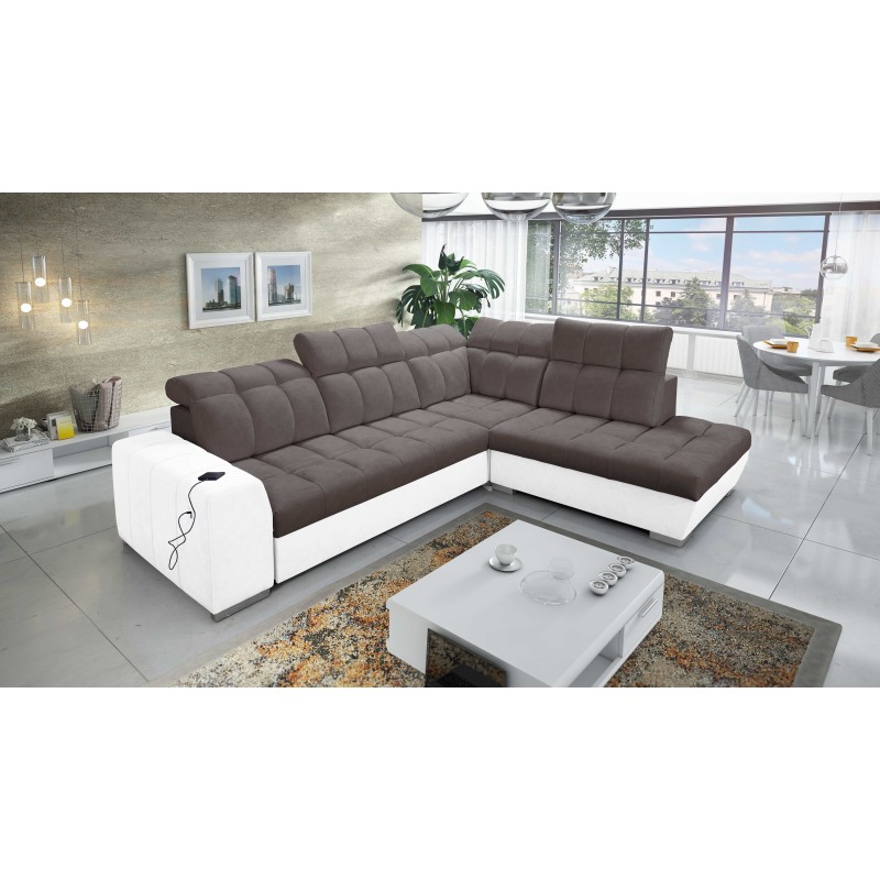 Prisma VII corner sofa with a sleeping function and USB port - designed for your comfort! Prisma VII corner sofa with a sleeping function and USB port - designed for your comfort!