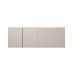 Komoda wisząca czterodrzwiowa Lorini 200 cm - kaszmir / złote uchwyty Komoda wisząca czterodrzwiowa Lorini 200 cm - kaszmir / złote uchwyty