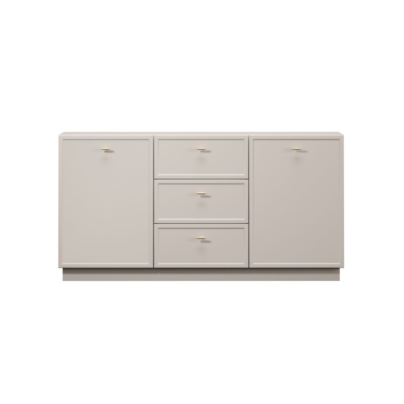 Komoda Lorini 150 cm z szufladami - kaszmir / złote uchwyty T-bar Komoda Lorini 150 cm z szufladami - kaszmir / złote uchwyty T-bar
