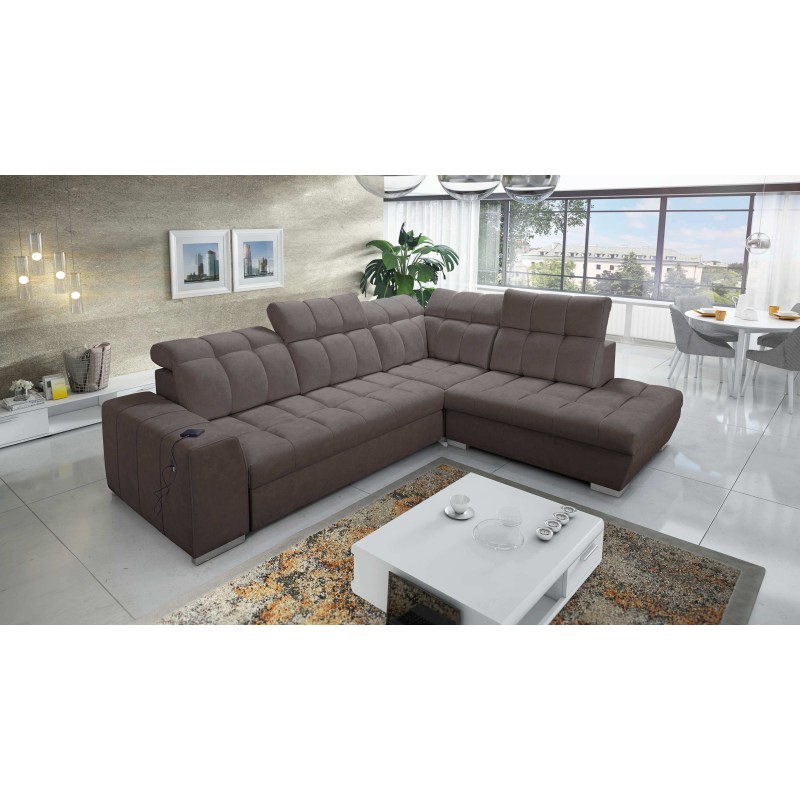 Prisma VII corner sofa with a sleeping function and USB port - designed for your comfort! Prisma VII corner sofa with a sleeping function and USB port - designed for your comfort!