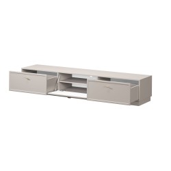 Szafka RTV Lorini 200 cm z szufladami - kaszmir / złote uchwyty T-bar Szafka RTV Lorini 200 cm z szufladami - kaszmir / złote uchwyty T-bar