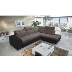 Prisma VII corner sofa with a sleeping function and USB port - designed for your comfort!