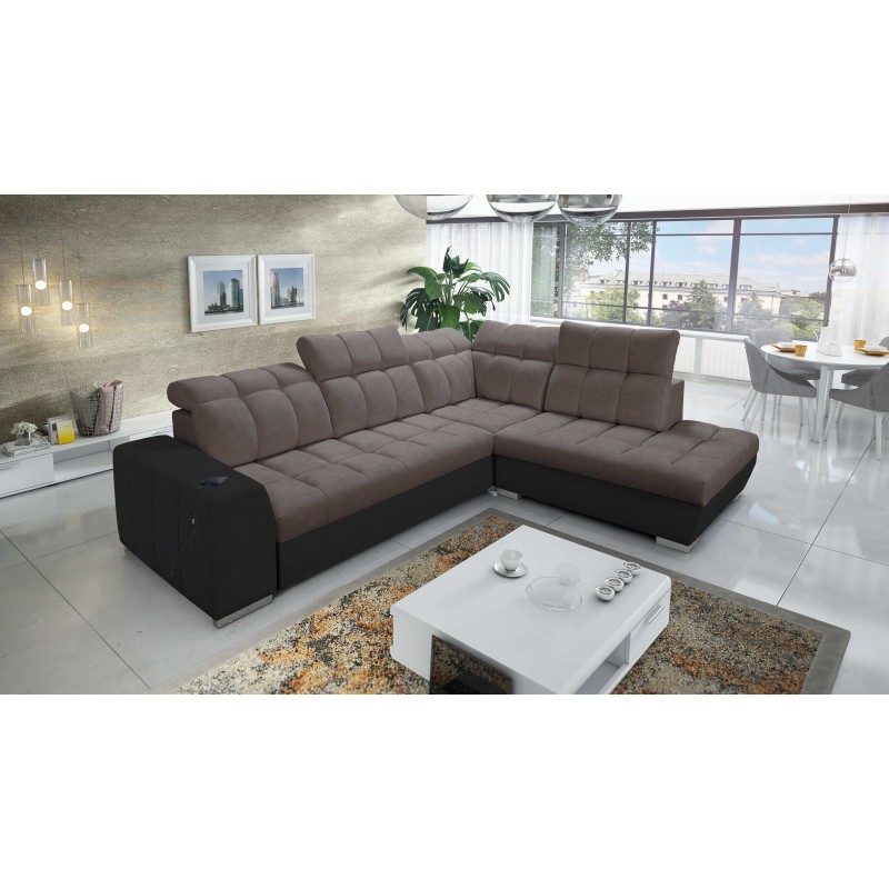 Prisma VII corner sofa with a sleeping function and USB port - designed for your comfort! Prisma VII corner sofa with a sleeping function and USB port - designed for your comfort!