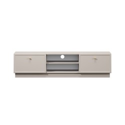 Szafka RTV Lorini 150 cm - kaszmir, złote uchwyty Szafka RTV Lorini 150 cm - kaszmir, złote uchwyty