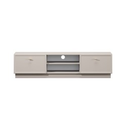 Szafka RTV Lorini 150 cm - kaszmir, złote uchwyty T-bar Szafka RTV Lorini 150 cm - kaszmir, złote uchwyty T-bar