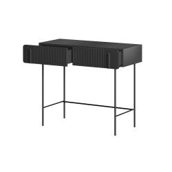 Toaletka Malmi 100 cm z szufladami - czarny mat / czarne nóżki Toaletka Malmi 100 cm z szufladami - czarny mat / czarne nóżki