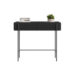 Toaletka Malmi 100 cm z szufladami - czarny mat / czarne nóżki Toaletka Malmi 100 cm z szufladami - czarny mat / czarne nóżki