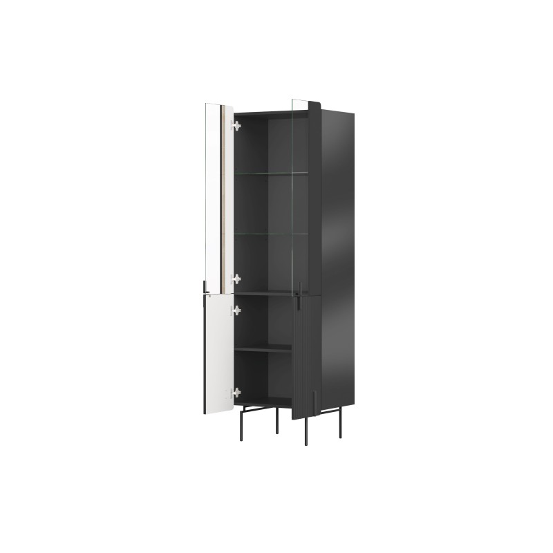Witryna Malmi 60 cm - czarny mat / czarne nóżki Witryna Malmi 60 cm - czarny mat / czarne nóżki