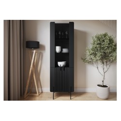 Witryna Malmi 60 cm - czarny mat / czarne nóżki Witryna Malmi 60 cm - czarny mat / czarne nóżki