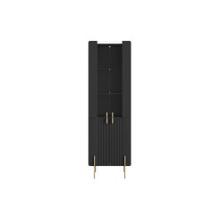 Witryna Malmi 60 cm - czarny mat / złote nóżki Witryna Malmi 60 cm - czarny mat / złote nóżki