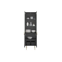 Witryna Malmi 60 cm - czarny mat / złote nóżki Witryna Malmi 60 cm - czarny mat / złote nóżki