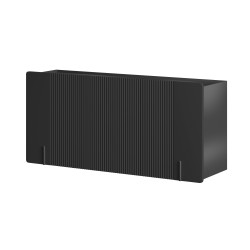 Komoda Malmi 150 cm - elegancka wisząca komoda w czarnym