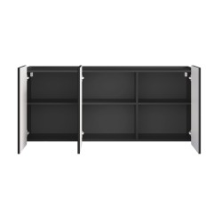 Komoda Malmi 150 cm wisząca - czarny mat / czarny Komoda Malmi 150 cm wisząca - czarny mat / czarny