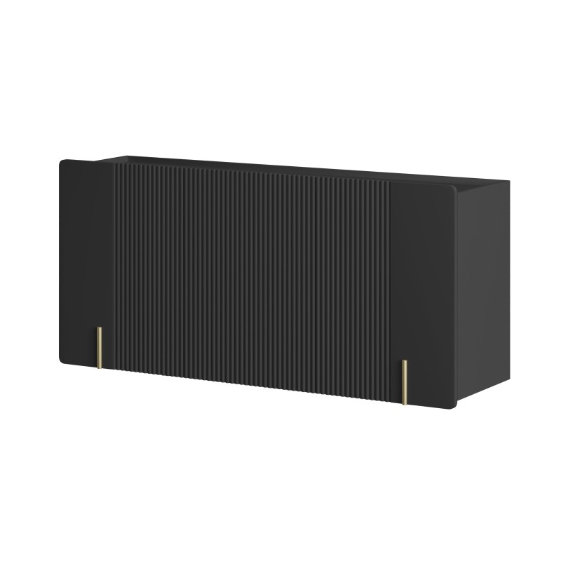 Komoda Malmi 150 cm wisząca - czarny mat / złoty Komoda Malmi 150 cm wisząca - czarny mat / złoty