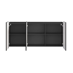 Komoda Malmi 150 cm wisząca - czarny mat / złoty Komoda Malmi 150 cm wisząca - czarny mat / złoty