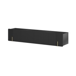 Szafka RTV Malmi 200 cm - czarny mat / złoty
