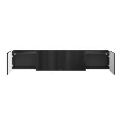 Szafka RTV Malmi 200 cm - czarny mat / złoty Szafka RTV Malmi 200 cm - czarny mat / złoty