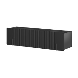 Szafka RTV Malmi 150 cm - czarny mat, nowoczesny design